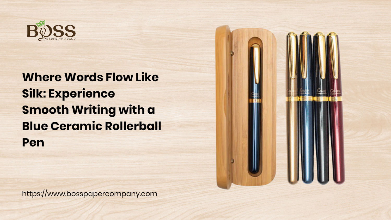 Where Words Flow Like Silk: Experience Smooth Writing with a Blue Ceramic Rollerball Pen