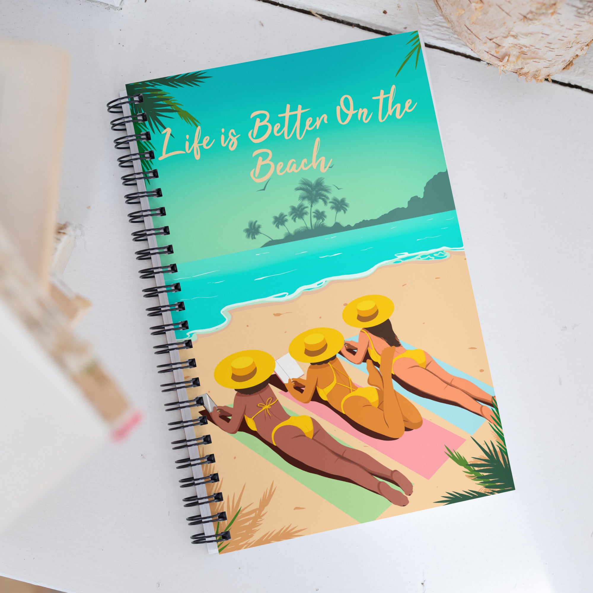 Beach Vybz Spiral Notebook